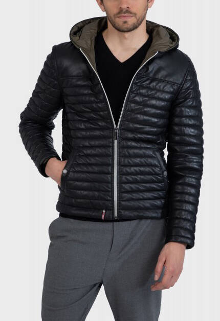 aurelien-ref-61814-noir-doudoune-en-cuir-veritable