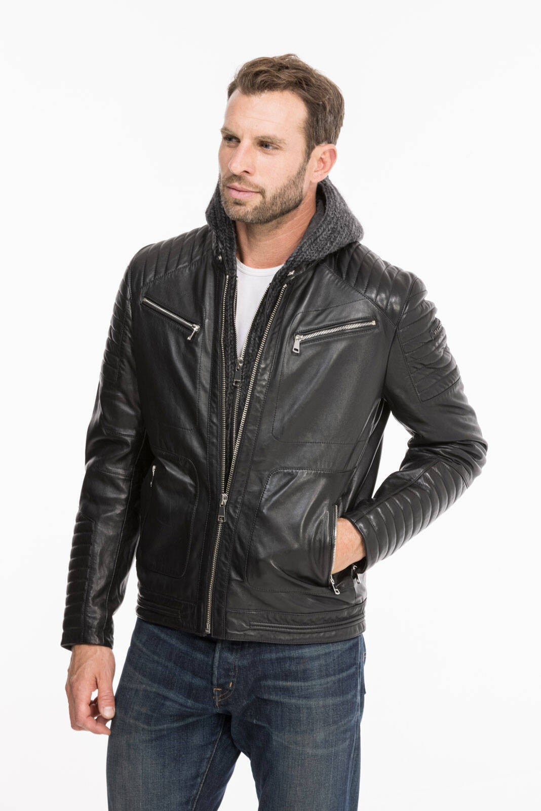 blouson cuir homme redskins r�f 136 noir byron  (15)