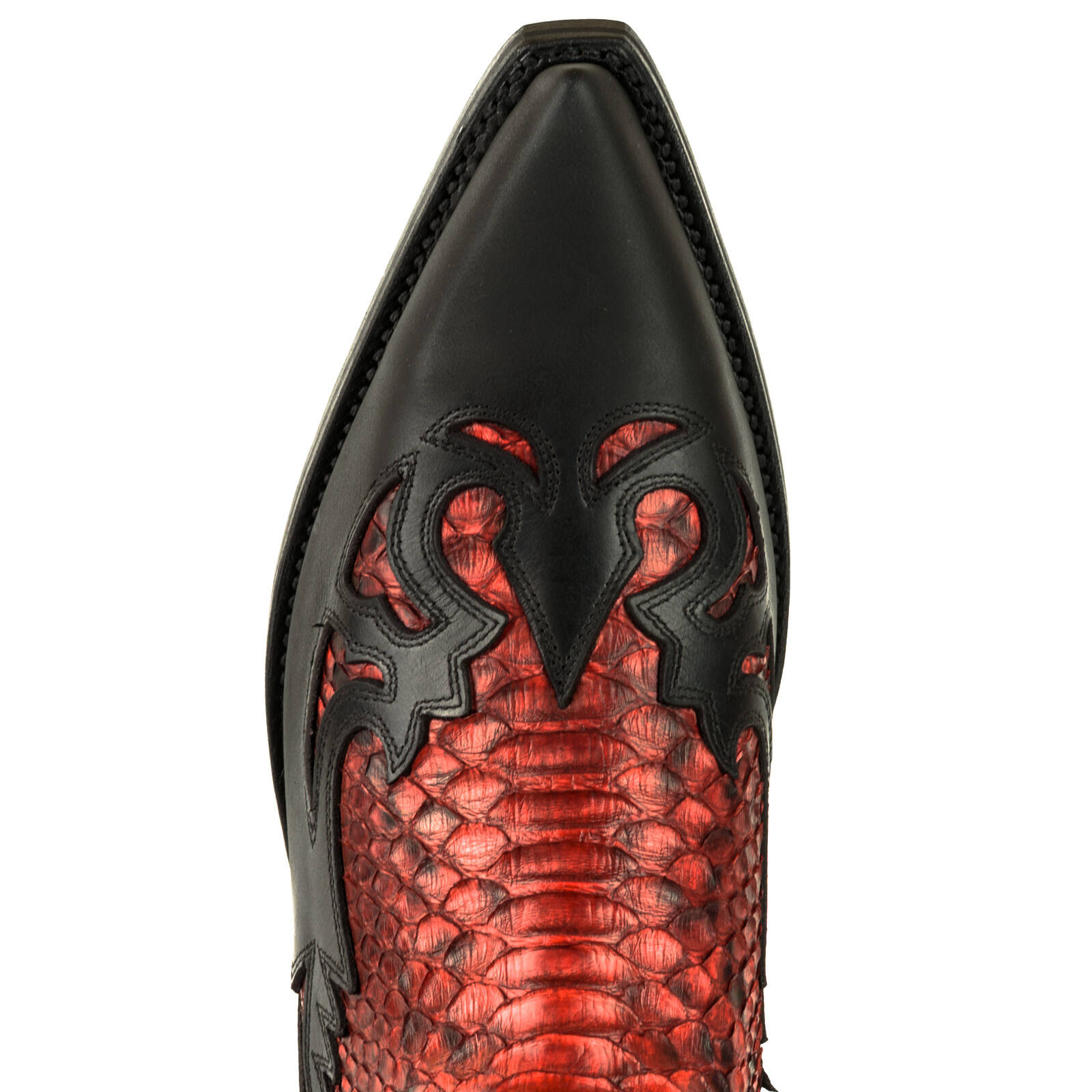 Botas vaqueras para hombres MAYURA en cuir r f 1935 C mex rouge Rojo