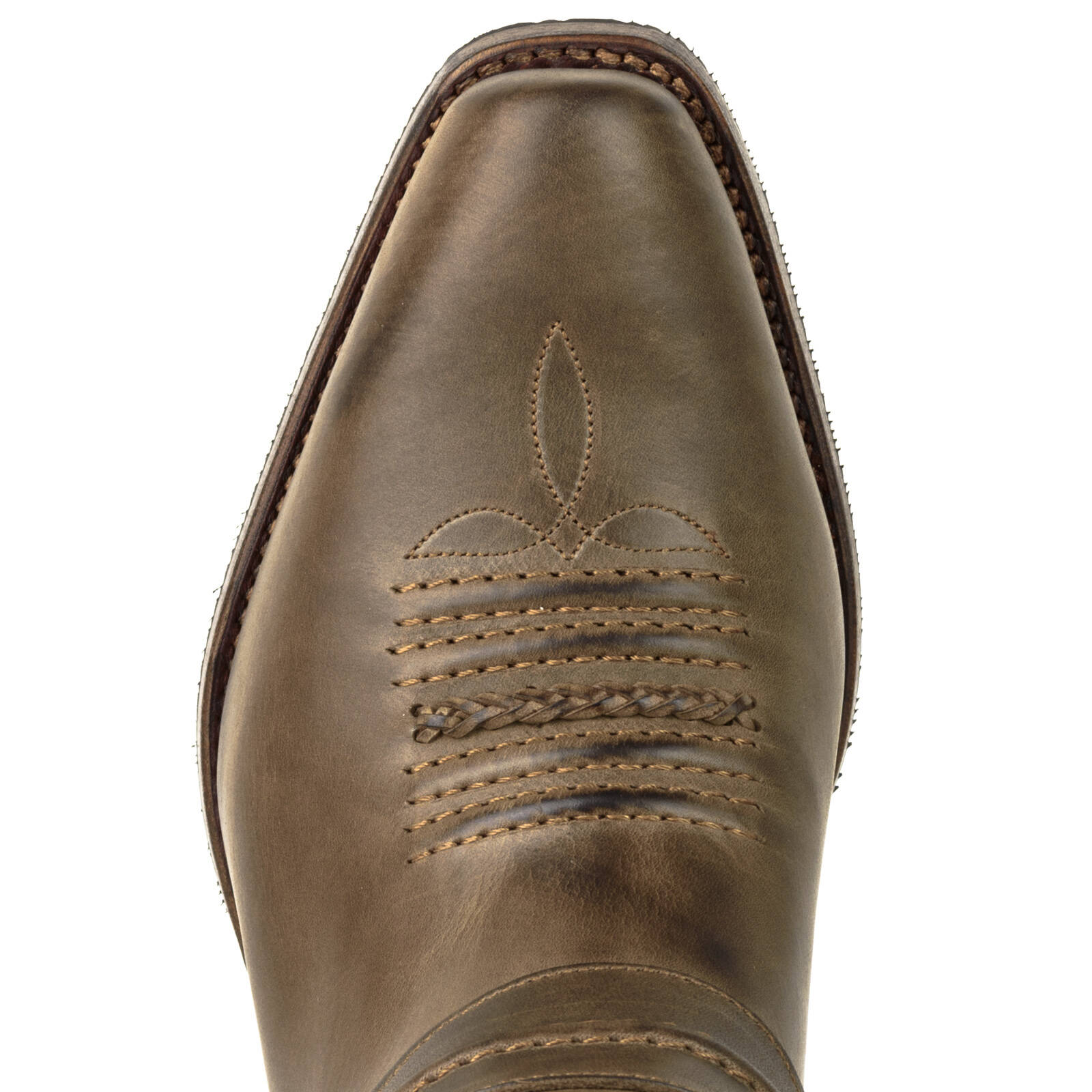 bottes cuir biker mayura crazy old sadale réf 208 (7)