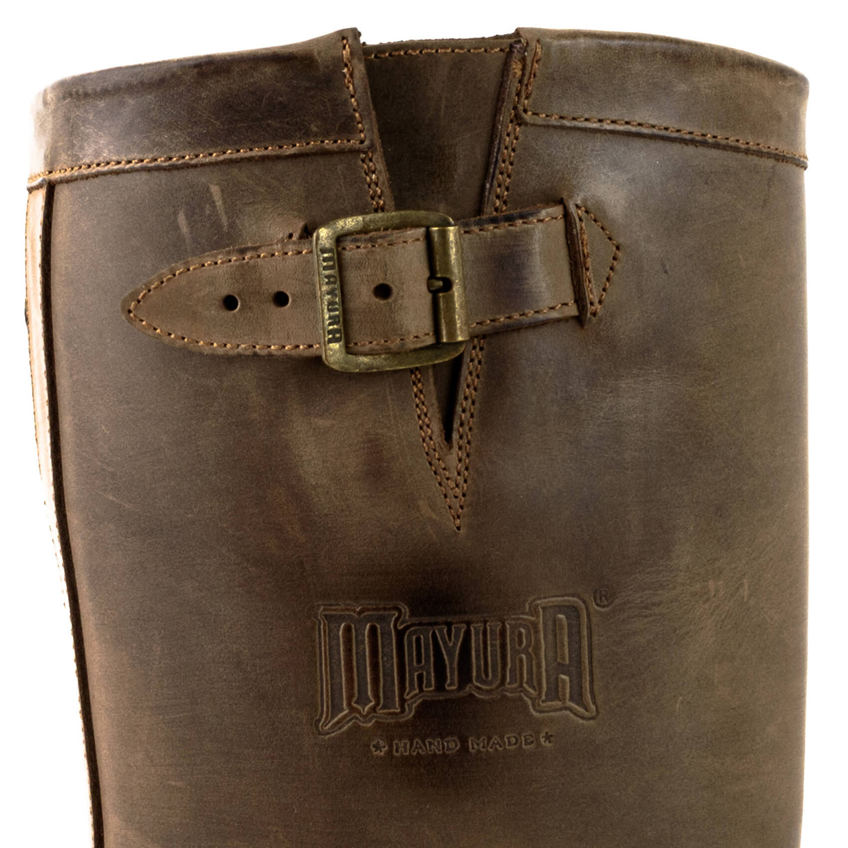 bottes cuir biker mayura crazy old sadale réf 217 (3)