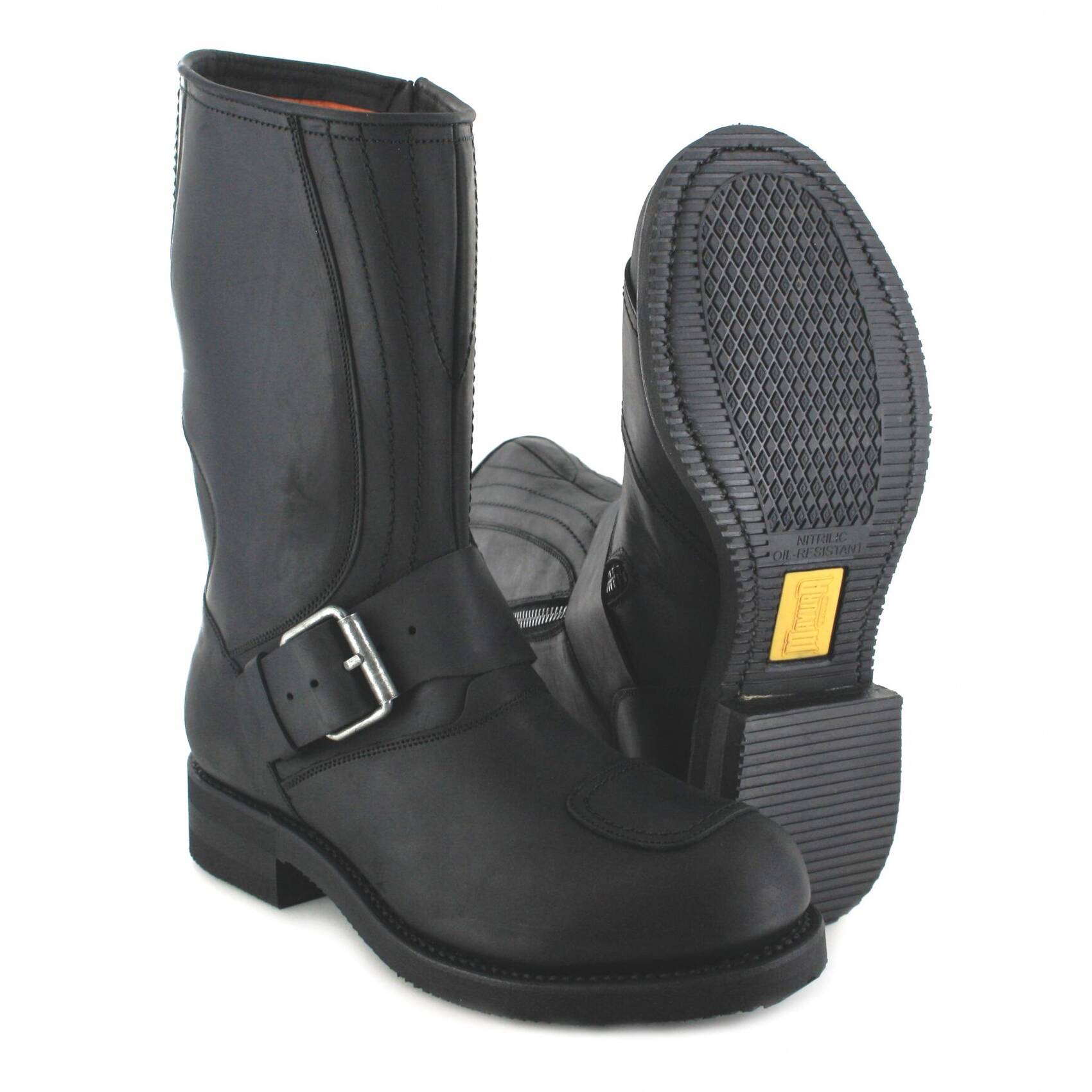 bottes cuir moto mayura crazy old negro réf 113 (10)