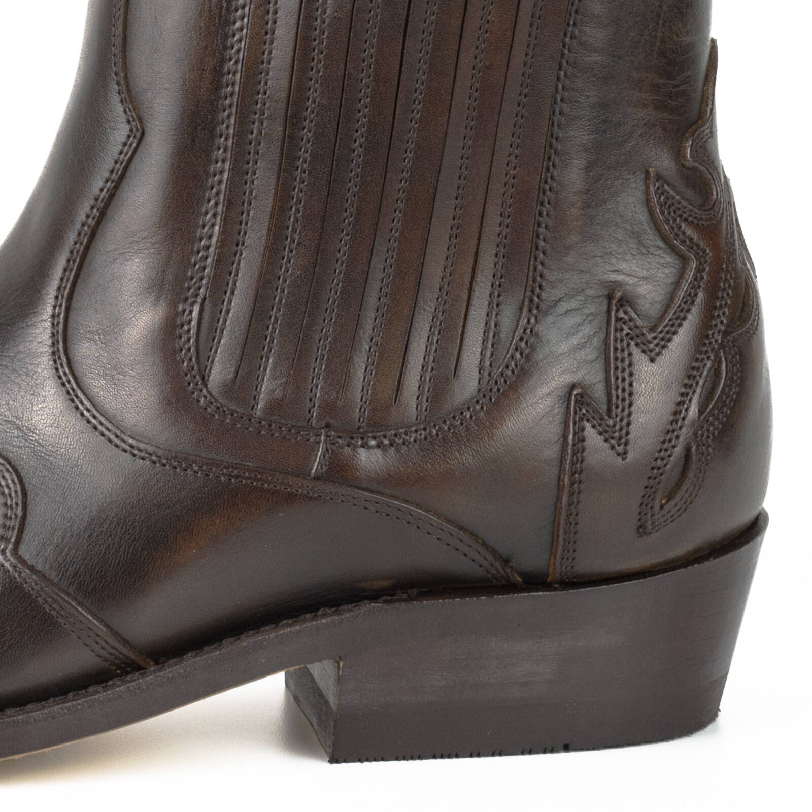 bottines cuir cowboy old manchado réf 237 (4)