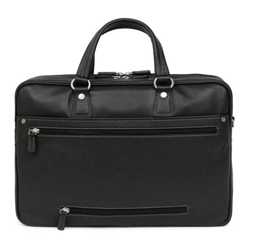 cartable cuir hexagona 469544 noir  (3)