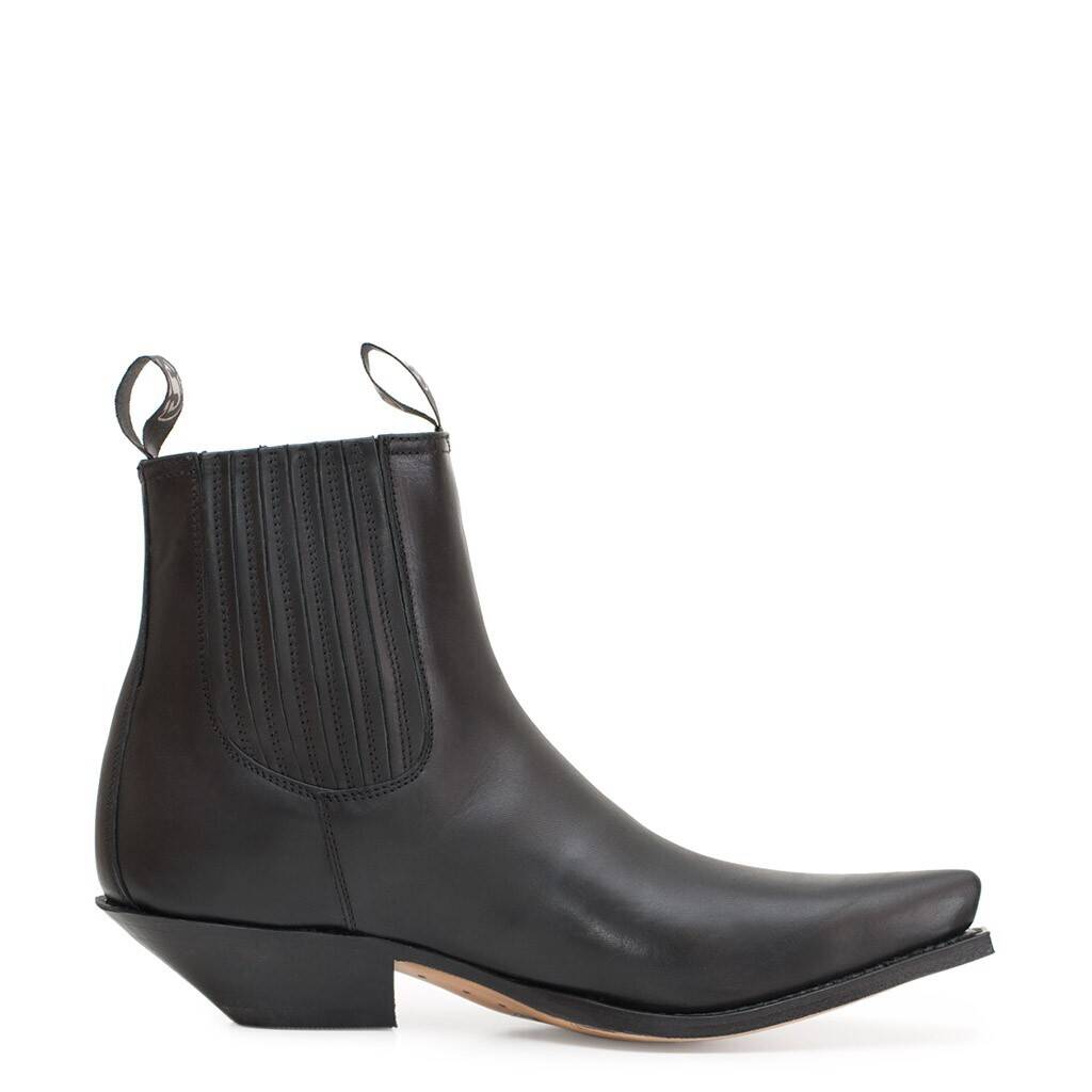 details boots cuir sendra 1692 noir 4