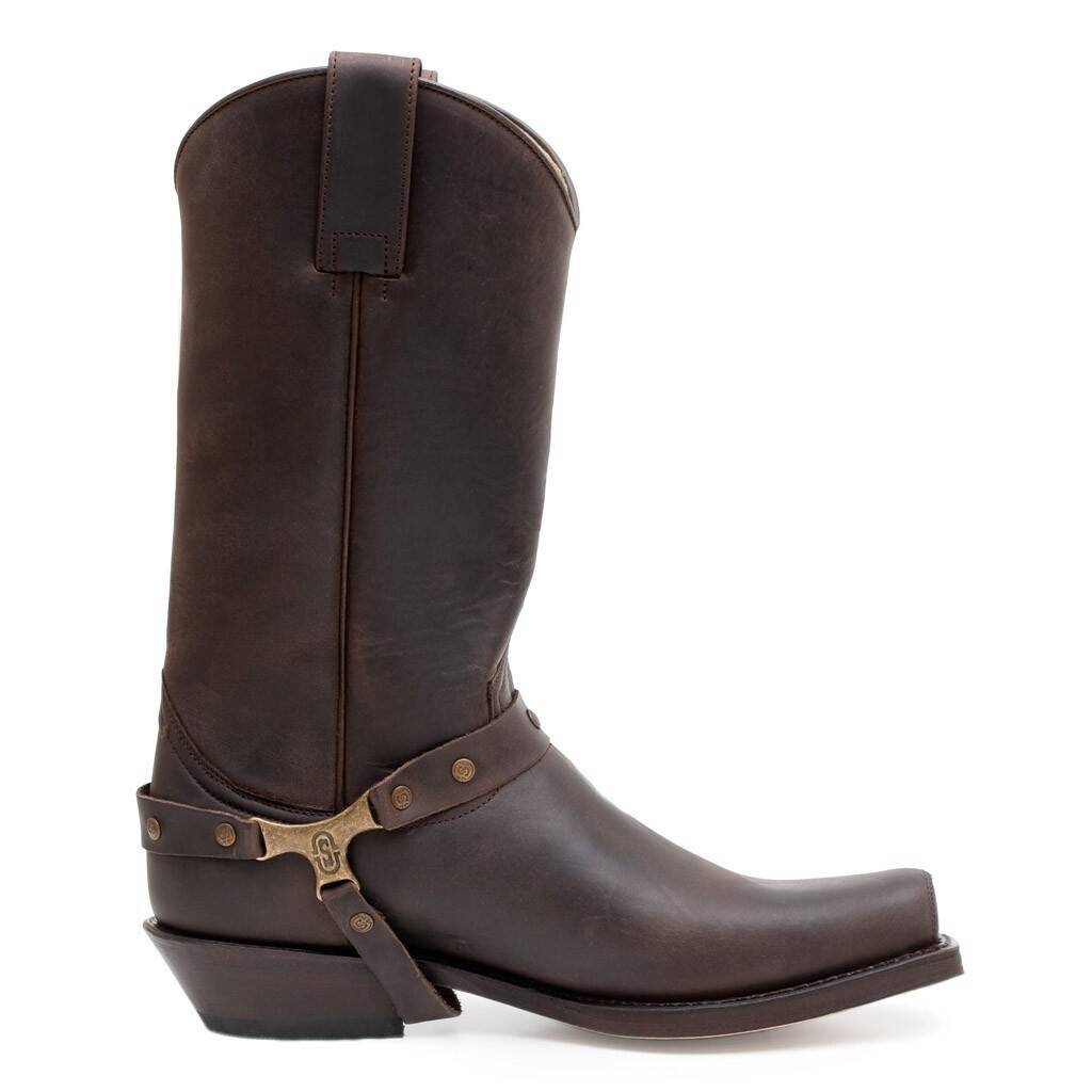 details bottes cuir sendra 3091 marron 4