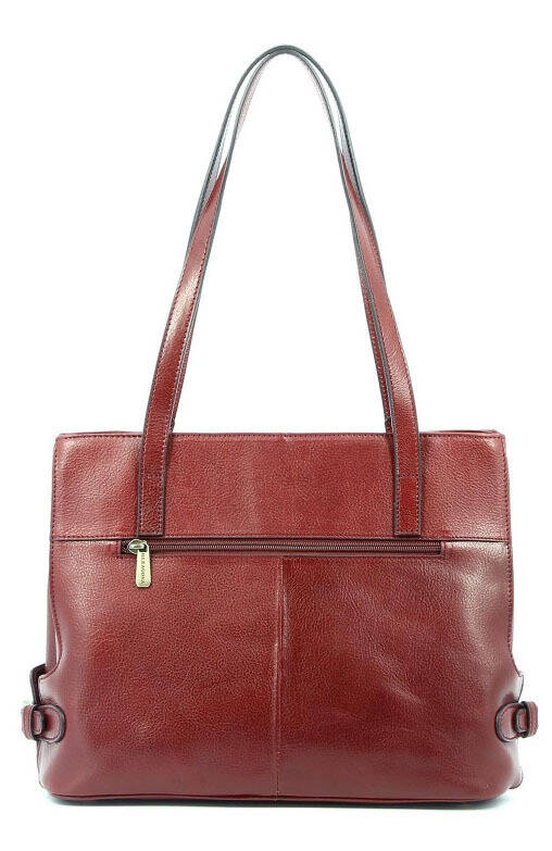 maroquinerie femme sac cuir 111322B carmin dos
