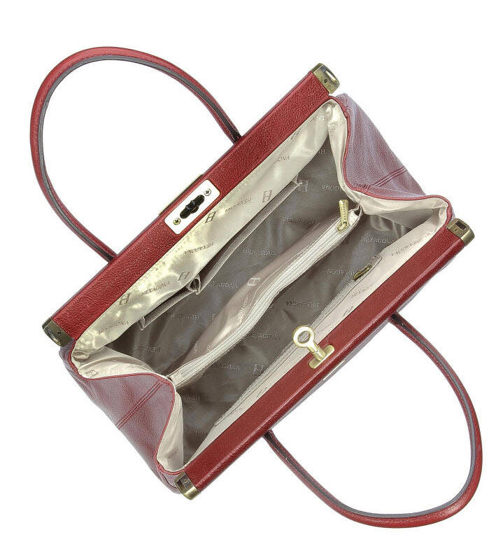 maroquinerie femme sac cuir 112550 carmin doublure