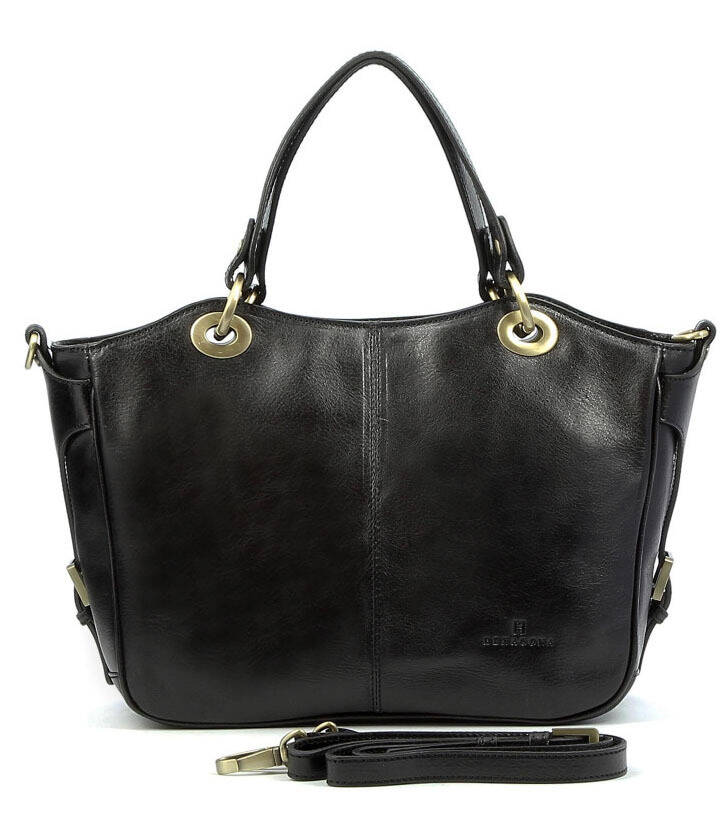 maroquinerie femme sac cuir 114577 noir face