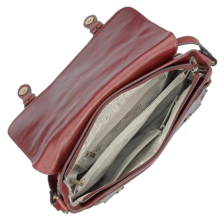 maroquinerie femme sac cuir 114584 carmin doublure