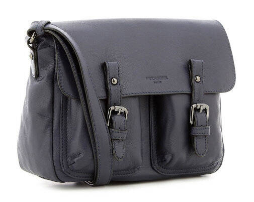 maroquinerie femme sac cuir 415366 bleu nuit biais