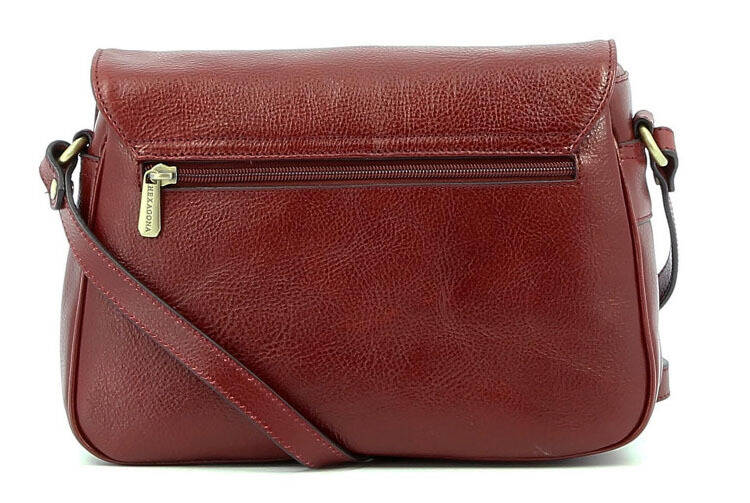maroquinerie femme sac cuir vachette 111806 carmin dos