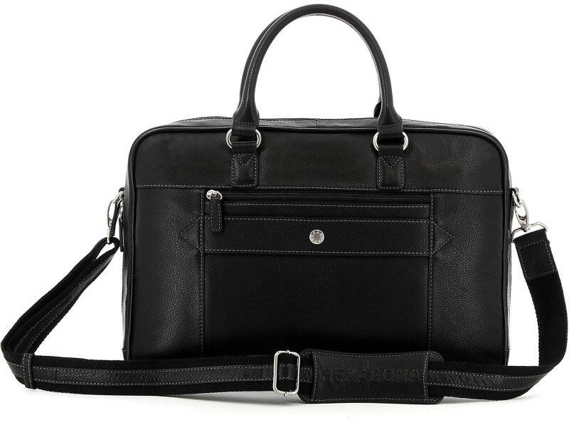 maroquinerie homme cartable cuir hexagona 464408 noir  (2)