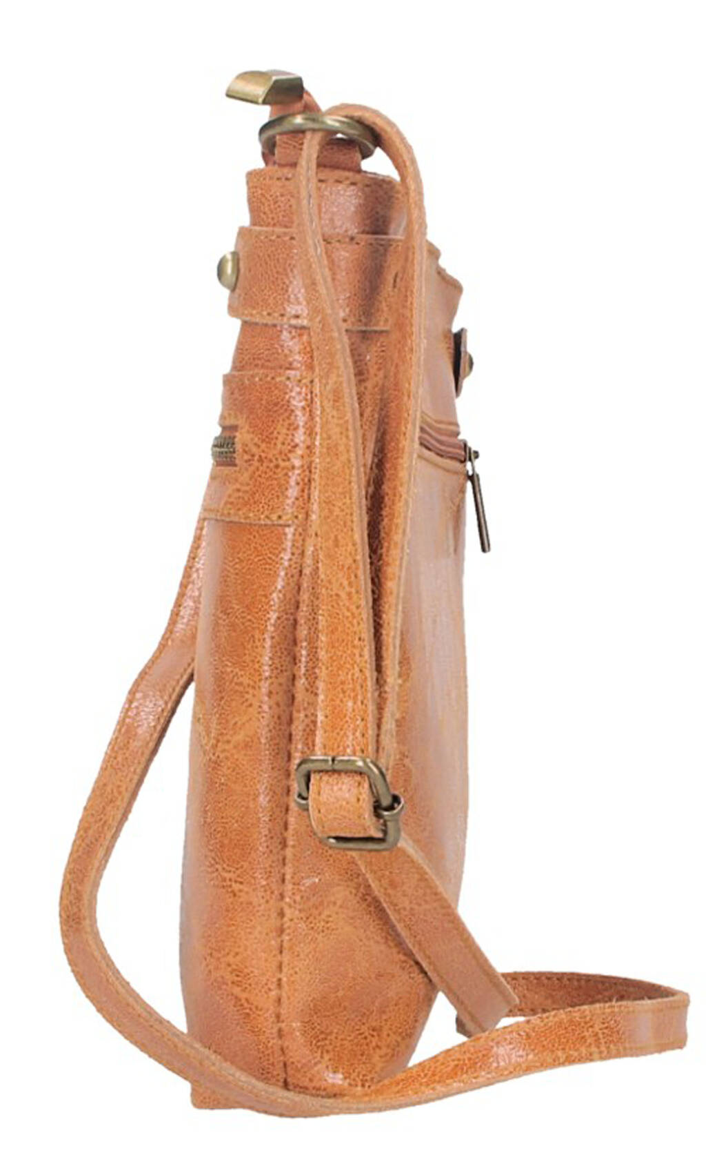 pochette en cuir à bandoulière evan cognac  (1)