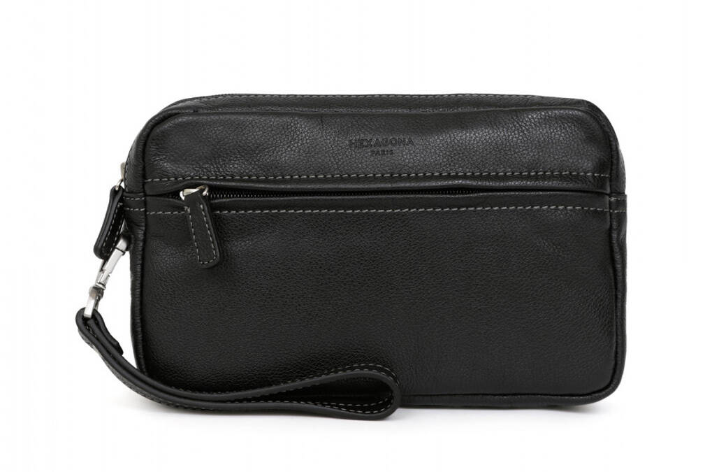 pochette-dragonne-en-cuir-de-vachette-466182 noir