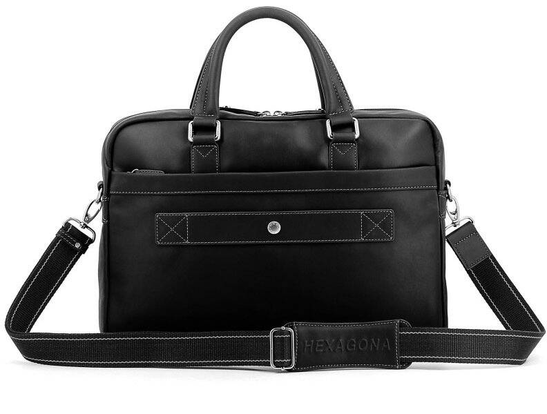 porte ordinateur hexagona noir 154663 dos