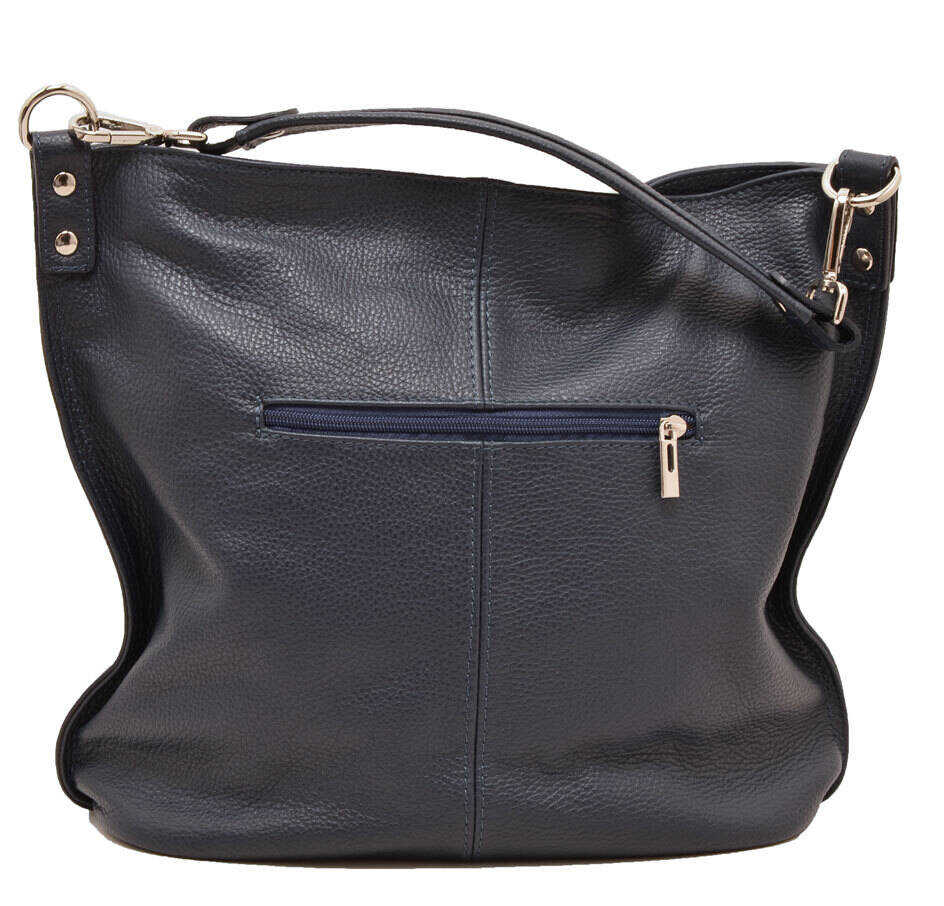 Sac à main cur vachette bleu ludmilla face dos