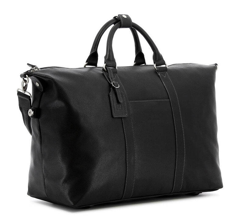 sac de voyage cuir vachette noir 463134 biais
