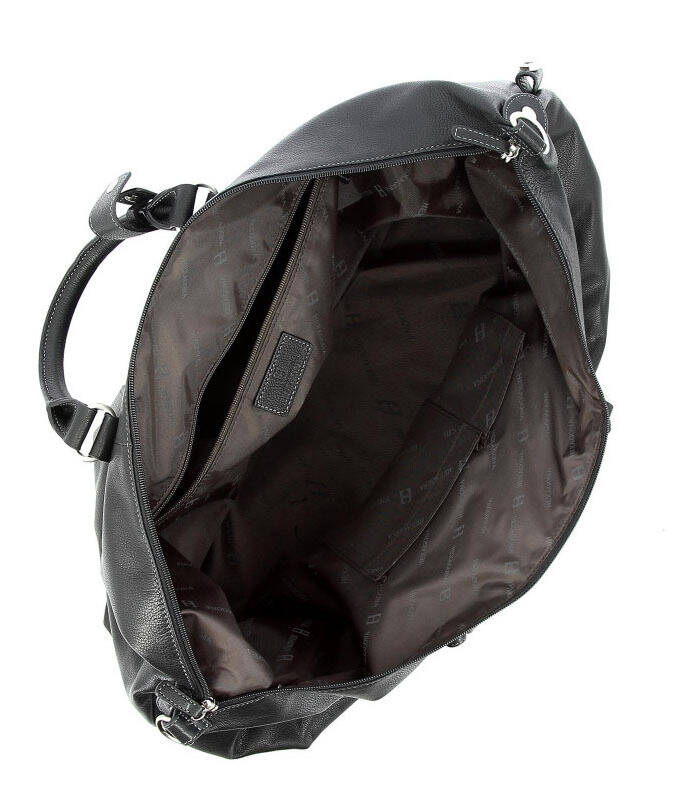 sac de voyage cuir vachette noir 463134 ouvert