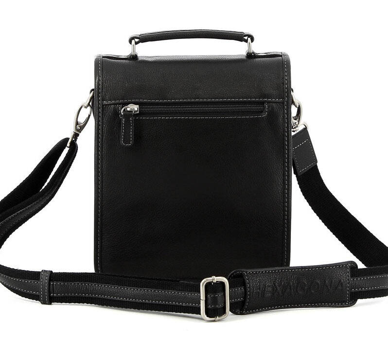 sacoche cuir noir 463892 dos