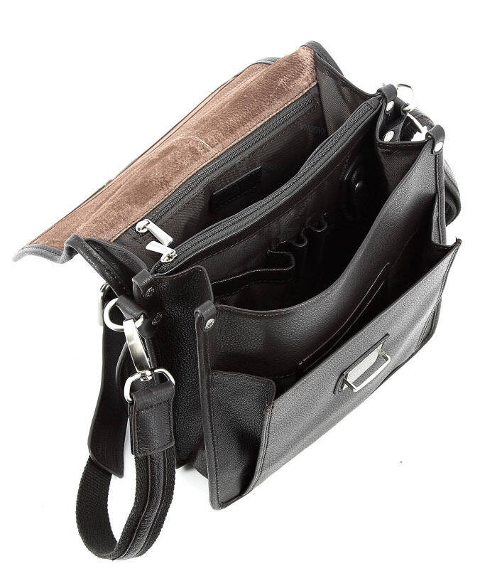 Sacoche cuir noir 463893 ouvert