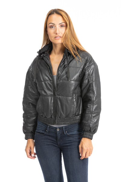 blouson cuir femme noir dacana (3)
