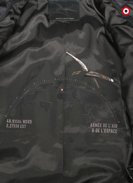 blouson cuir pilote armee de l'air et de l'espace pilot atlas noir  (2)