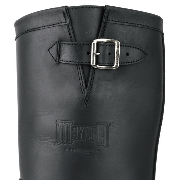 bottes cuir biker mayura crazy old negro réf 216 (3)