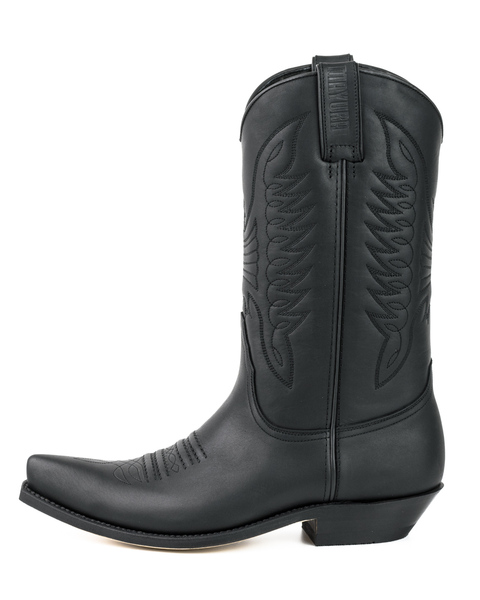 bottes cuir mayura cowboy pull grass negro réf 219 (2)
