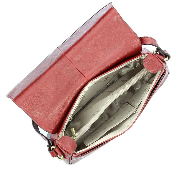 maroquinerie femme sac cuir 111220 carmin doublure