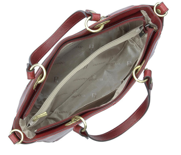 maroquinerie femme sac cuir 114577 carmin doublure