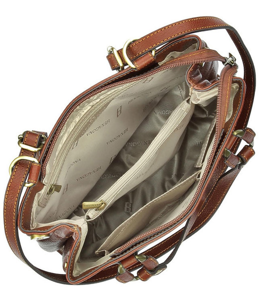 maroquinerie femme sac cuir 114952 marron doublure