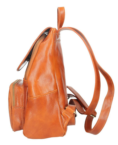 sac à dos cuir femme vachette cognac zeffy  (2)