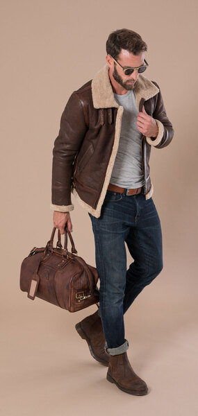 sac de voyage homme et femme vachette marron vieilli 100793 (1)