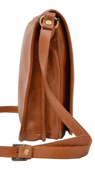 Sacoche cuir cognac MILANO coté