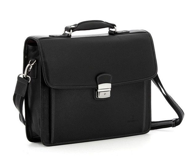 serviette cuir vachette hexagona 469545 noir (1)