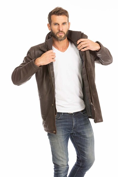trois quart cuir homme marron logan (11)