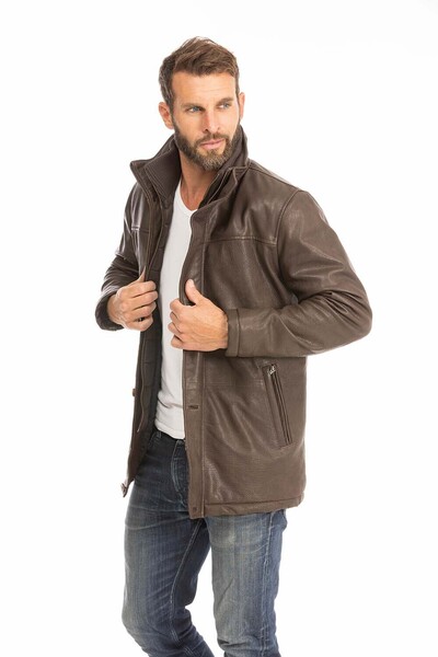 trois quart cuir homme marron logan (3)