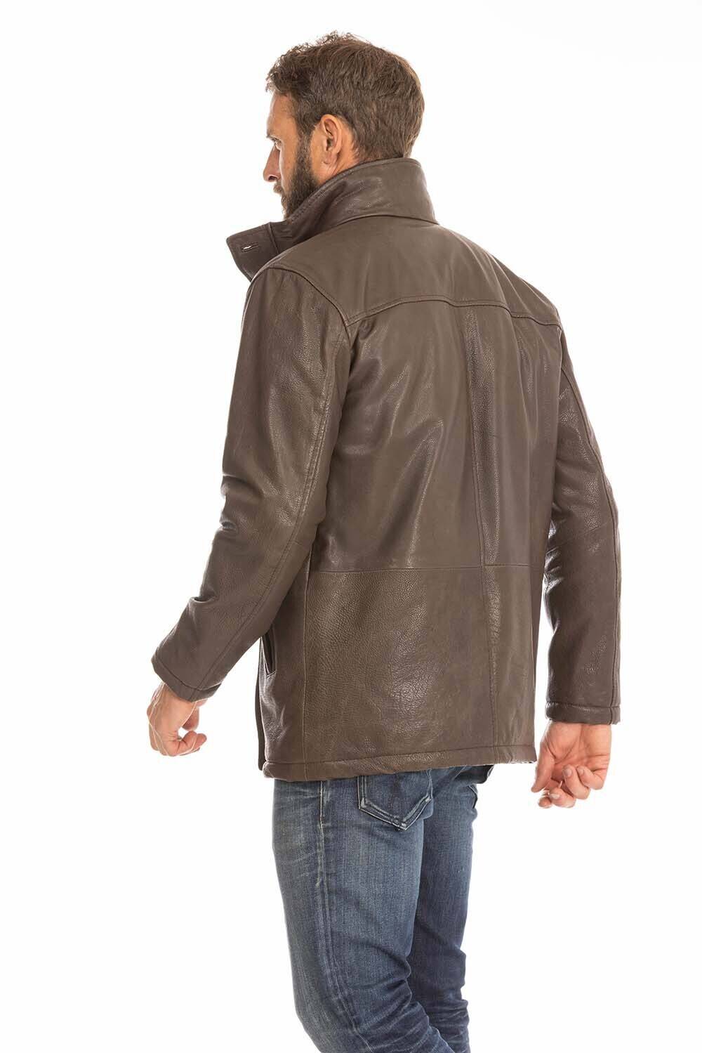 trois quart cuir homme marron logan (10)